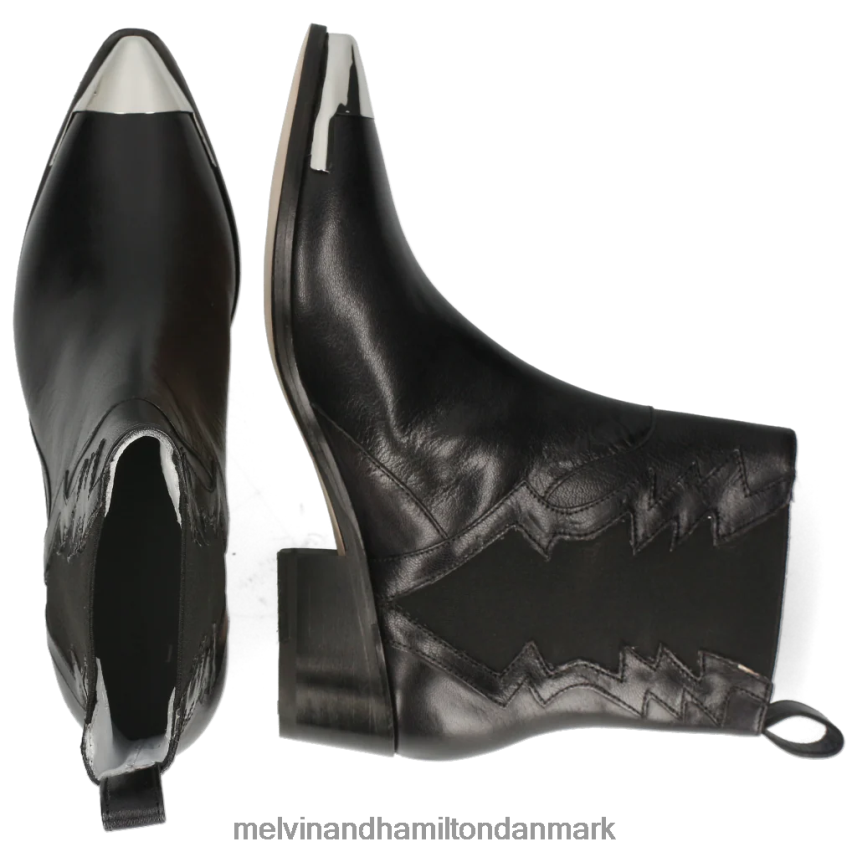 Kvinder Melvin & Hamilton 1 maj sort ankelstøvler A28X661133