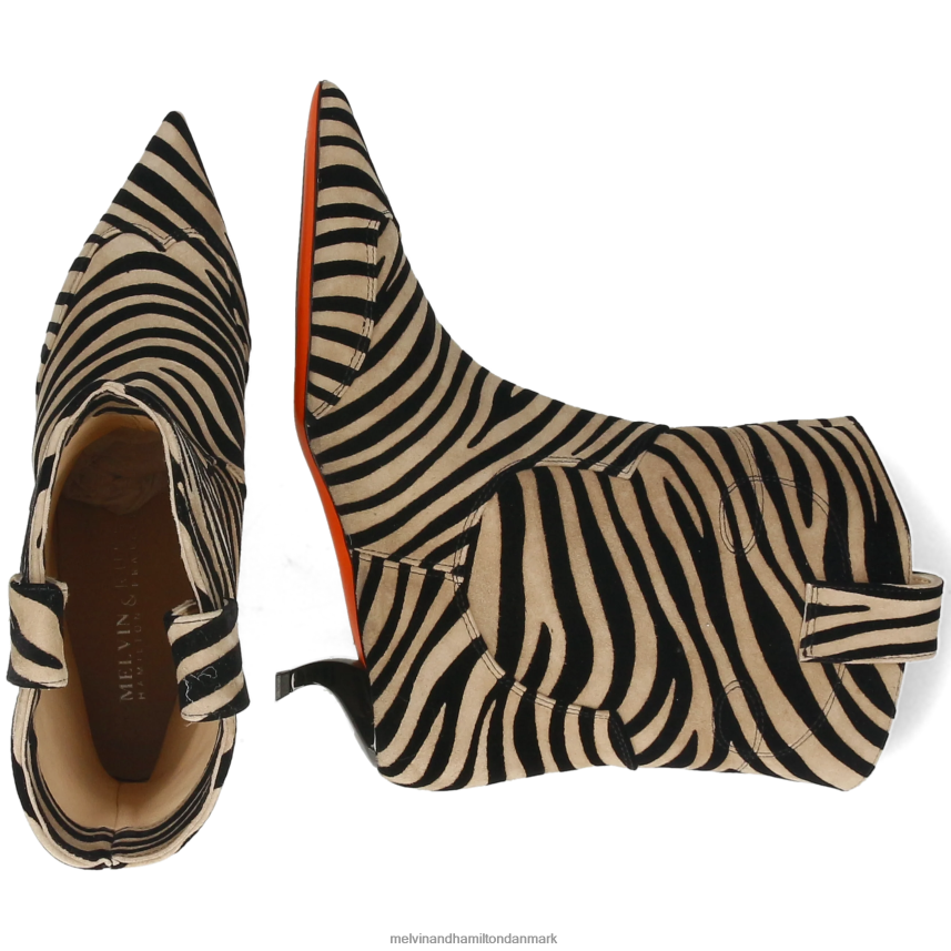 Kvinder Melvin & Hamilton Aurora 1 beige ankelstøvler A28X66837