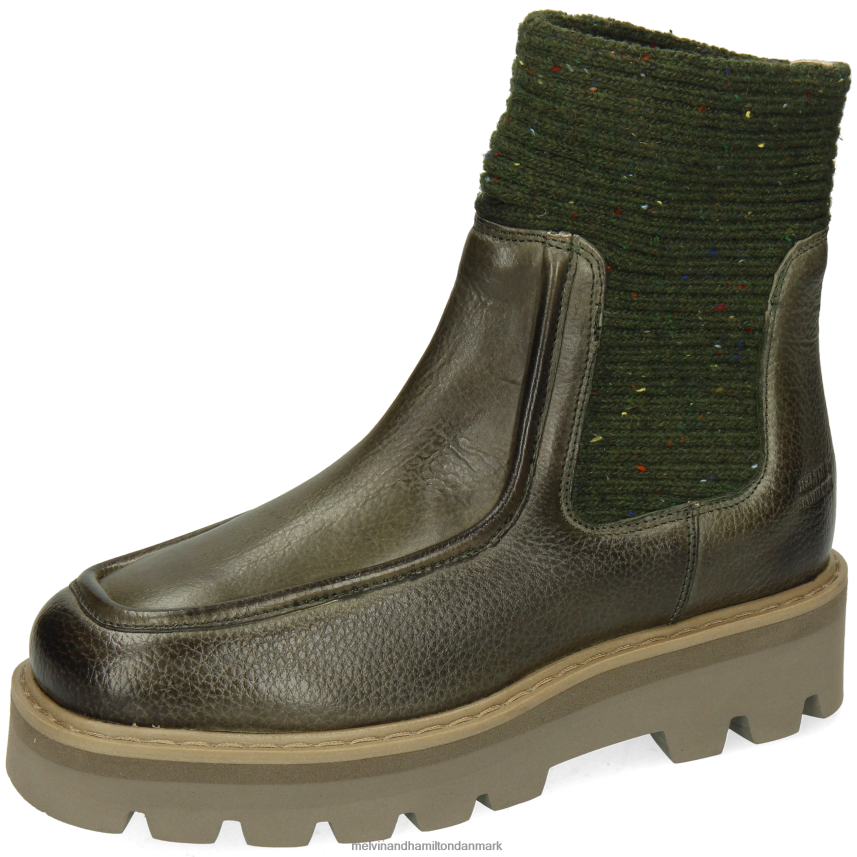 Kvinder Melvin & Hamilton Cassy 3 kaki ankelstøvler A28X66915