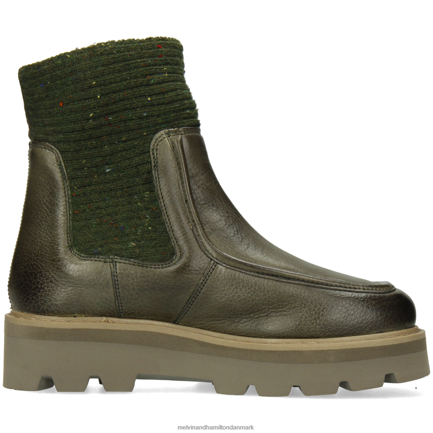 Kvinder Melvin & Hamilton Cassy 3 kaki ankelstøvler A28X66915