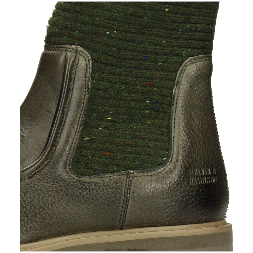 Kvinder Melvin & Hamilton Cassy 3 kaki ankelstøvler A28X66915