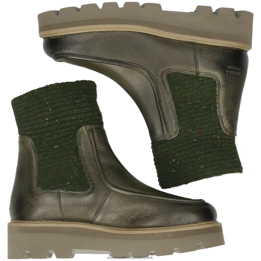 Kvinder Melvin & Hamilton Cassy 3 kaki ankelstøvler A28X66915