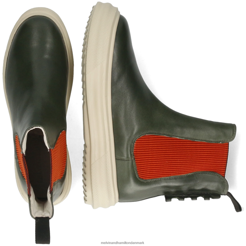Kvinder Melvin & Hamilton fay 5 grøn ankelstøvler A28X661003