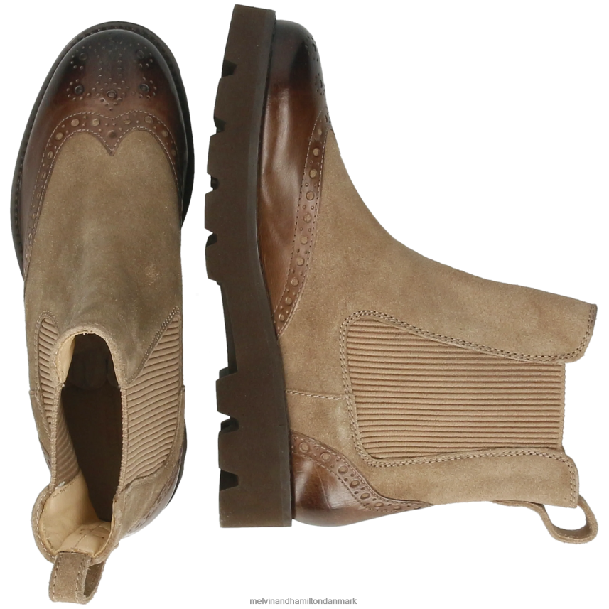 Kvinder Melvin & Hamilton jade 8 Brun ankelstøvler A28X66809