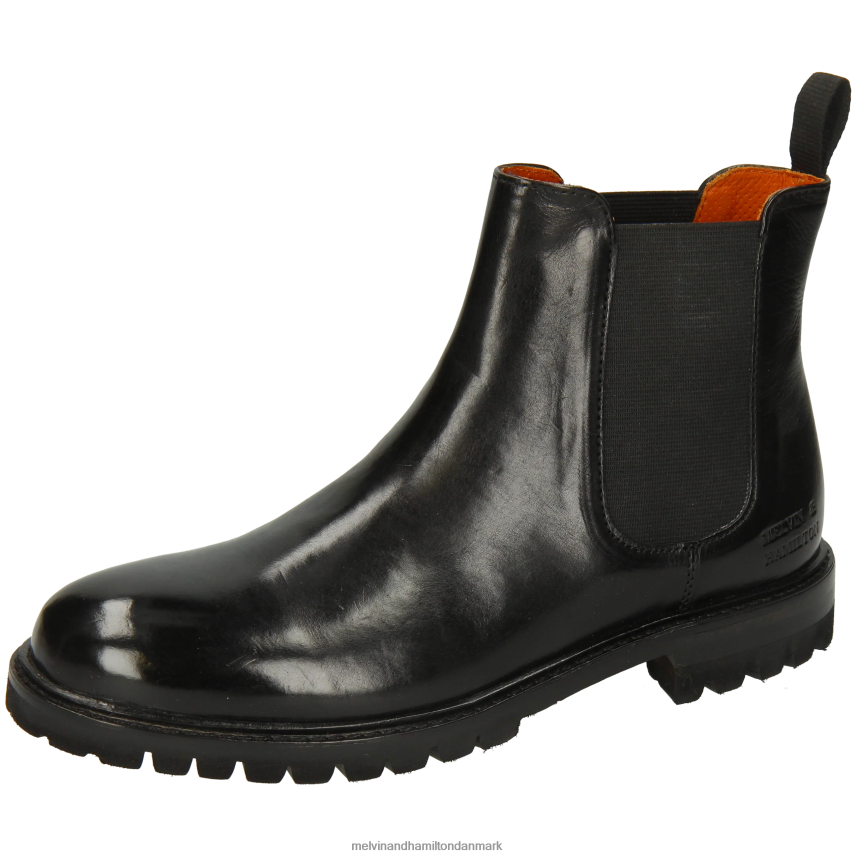 Kvinder Melvin & Hamilton regine 8 sort ankelstøvler A28X66814