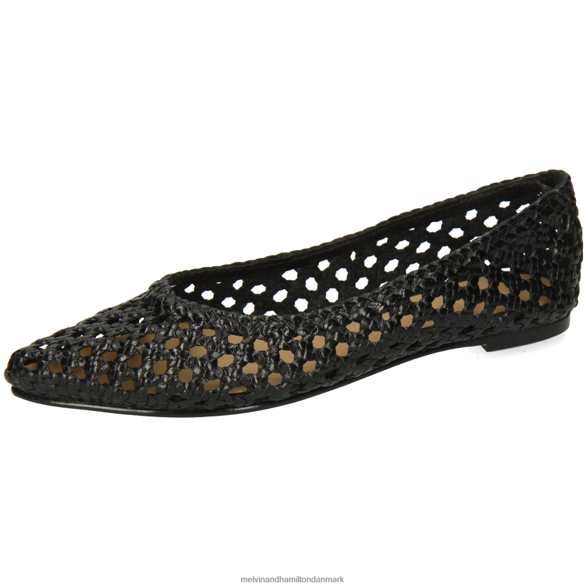 Kvinder Melvin & Hamilton alexa 16 sort ballet pumper A28X661957