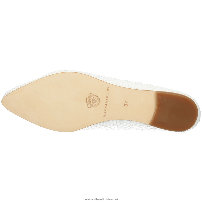 Kvinder Melvin & Hamilton alexa 40 hvid ballet pumper A28X661976