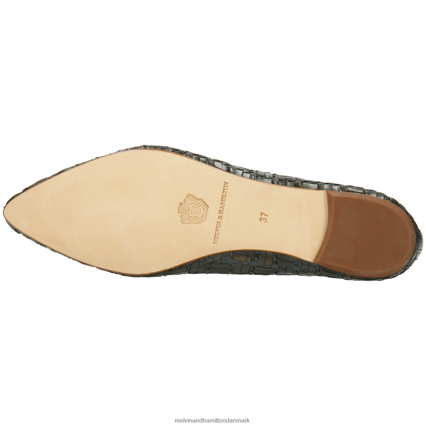 Kvinder Melvin & Hamilton alexa 45 kaki ballet pumper A28X661954