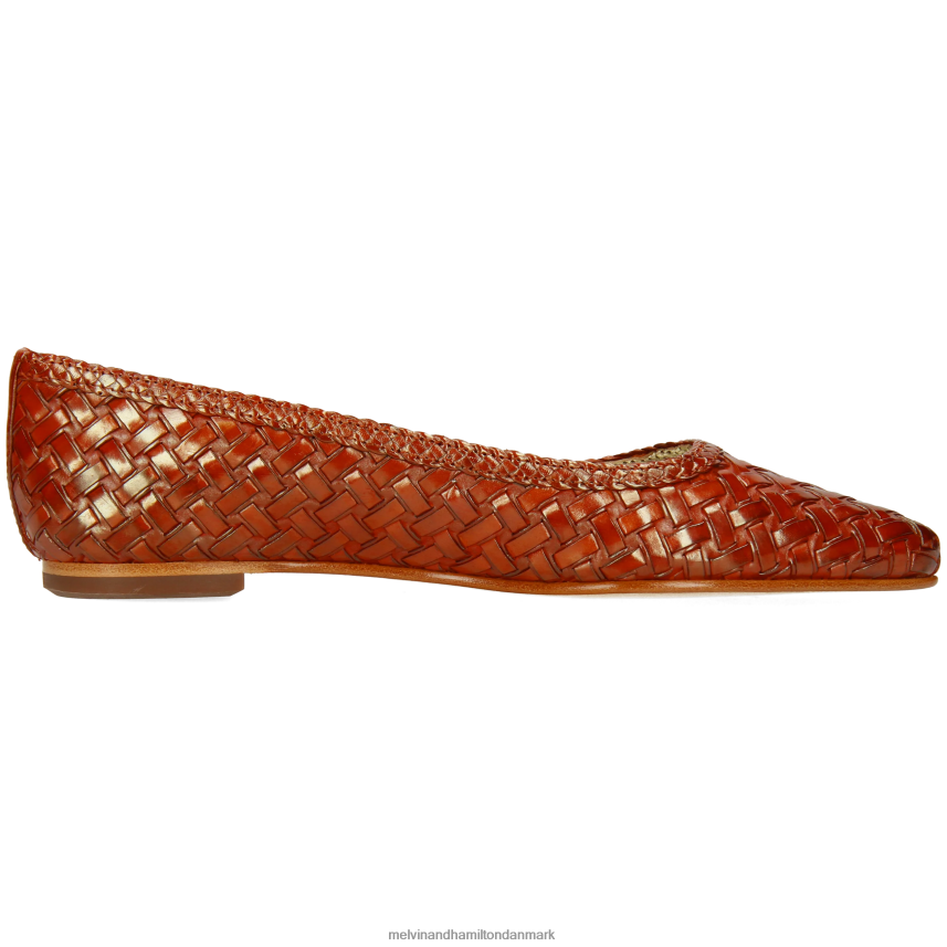 Kvinder Melvin & Hamilton alexa 46 orange ballet pumper A28X661955