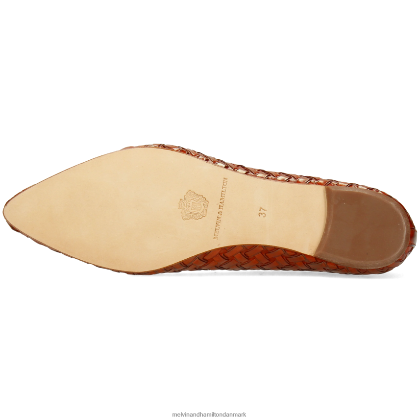 Kvinder Melvin & Hamilton alexa 46 orange ballet pumper A28X661955