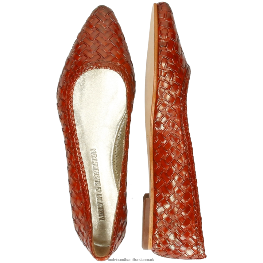 Kvinder Melvin & Hamilton alexa 46 orange ballet pumper A28X661955