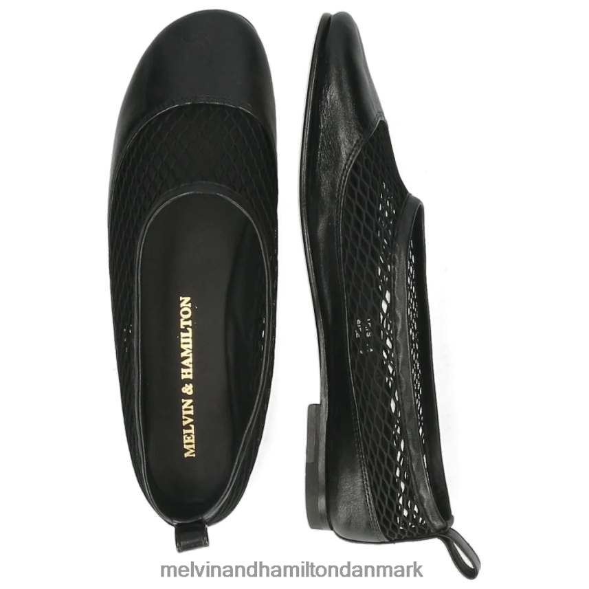 Kvinder Melvin & Hamilton iris 14 sort ballet pumper A28X661977