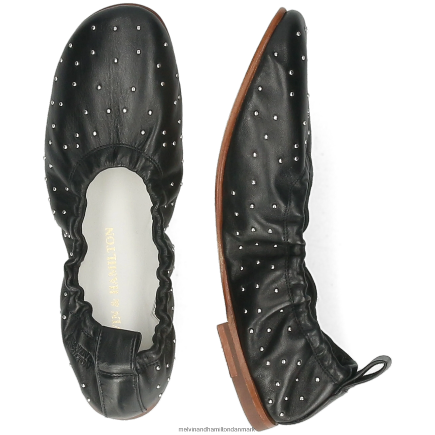 Kvinder Melvin & Hamilton iris 7 sort ballet pumper A28X661953