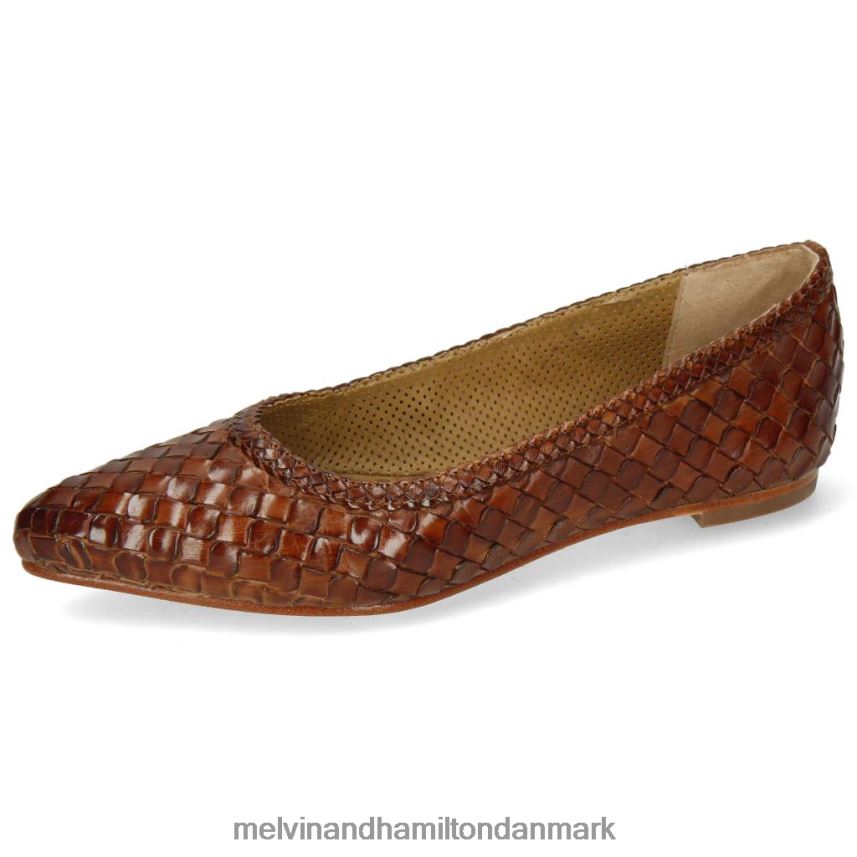 Kvinder Melvin & Hamilton lydia 3 Brun ballet pumper A28X661966