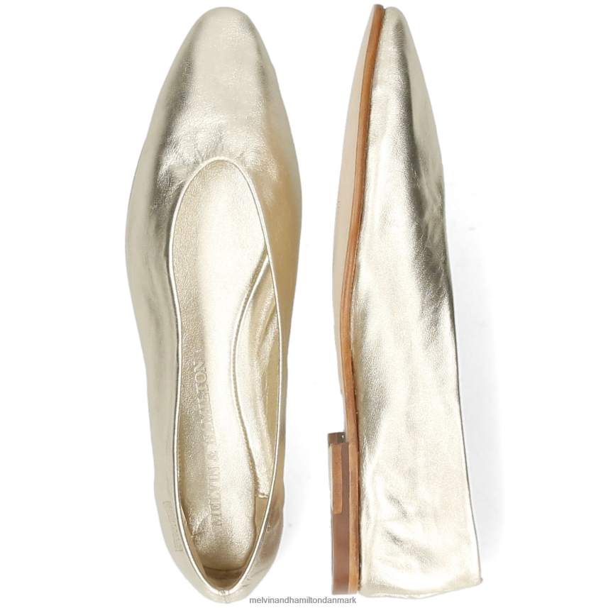 Kvinder Melvin & Hamilton mira 1 guld ballet pumper A28X661969