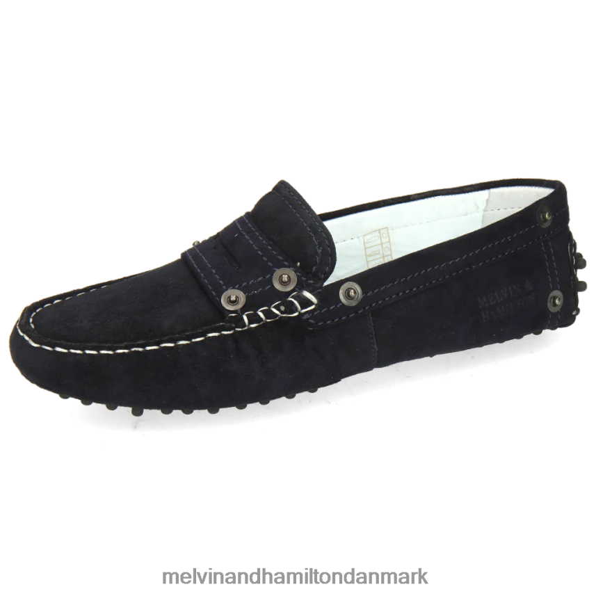 Kvinder Melvin & Hamilton caroline 1 blå loafers A28X661436