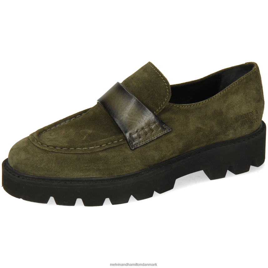 Kvinder Melvin & Hamilton jade 58 grøn loafers A28X661327