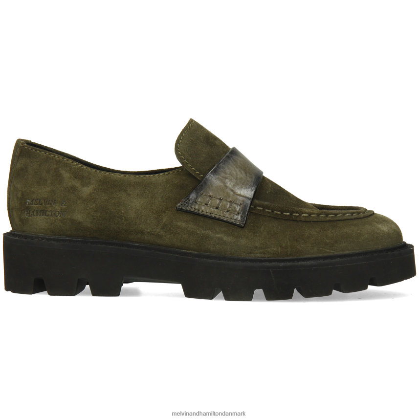 Kvinder Melvin & Hamilton jade 58 grøn loafers A28X661327