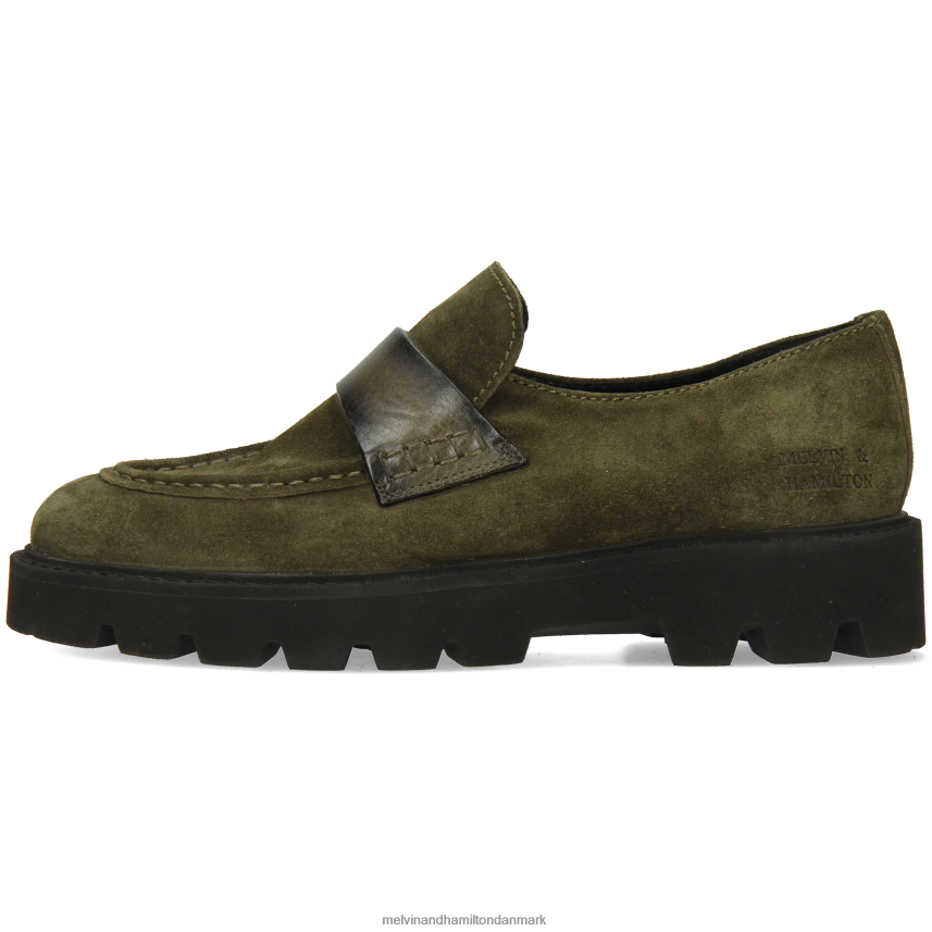 Kvinder Melvin & Hamilton jade 58 grøn loafers A28X661327