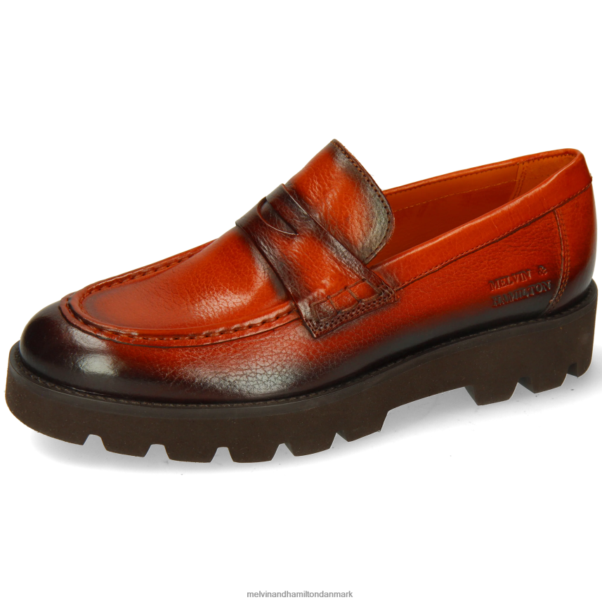 Kvinder Melvin & Hamilton jade 6 orange loafers A28X661311