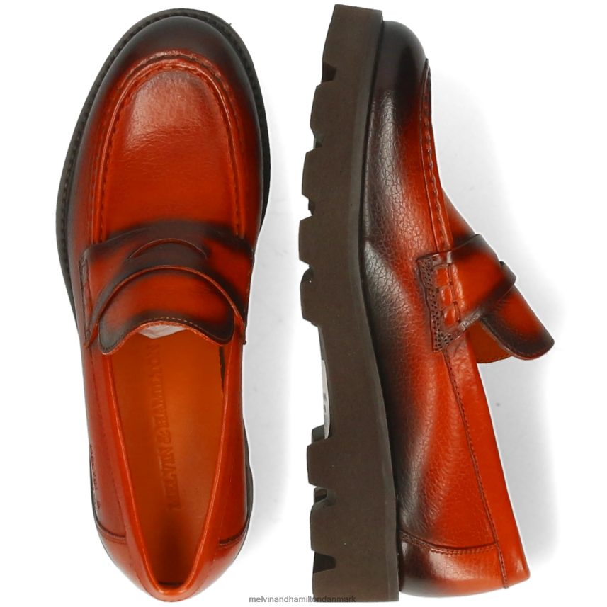 Kvinder Melvin & Hamilton jade 6 orange loafers A28X661311