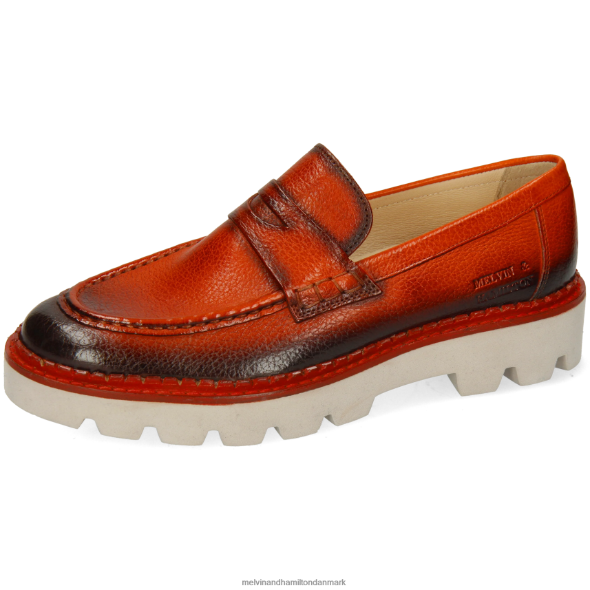 Kvinder Melvin & Hamilton jade 6 orange loafers A28X661394