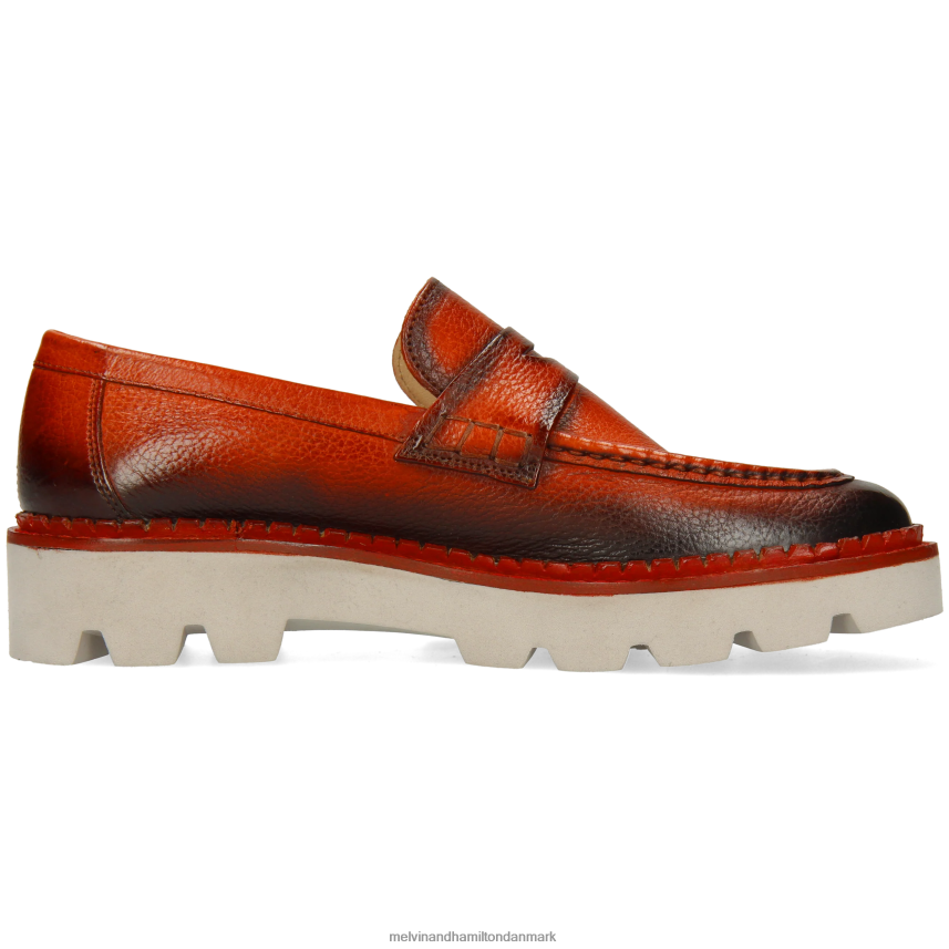 Kvinder Melvin & Hamilton jade 6 orange loafers A28X661394