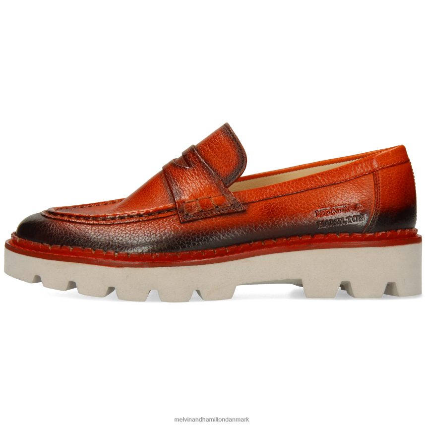 Kvinder Melvin & Hamilton jade 6 orange loafers A28X661394