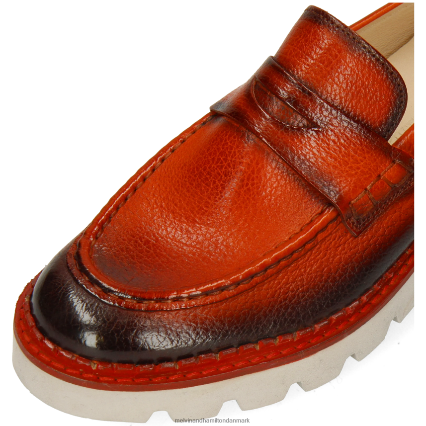 Kvinder Melvin & Hamilton jade 6 orange loafers A28X661394