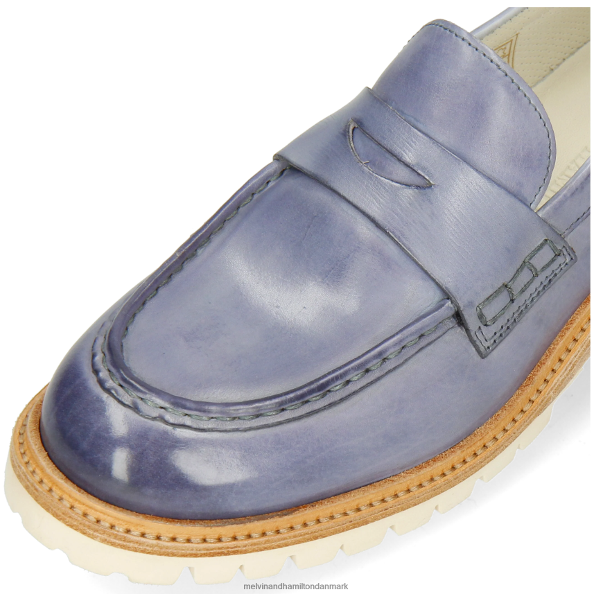 Kvinder Melvin & Hamilton regine 6 blå loafers A28X661379