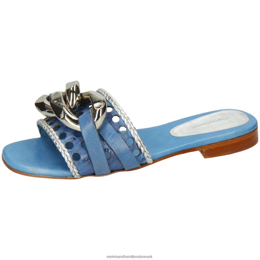 Kvinder Melvin & Hamilton Nikita 33 blå muldyr A28X661537