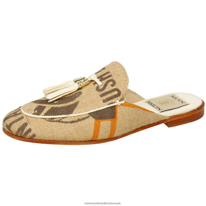 Kvinder Melvin & Hamilton scarlett 2 beige muldyr A28X661579