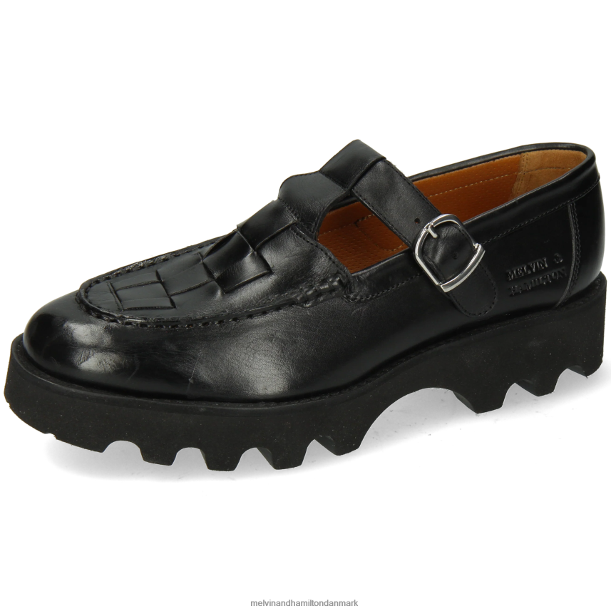 Kvinder Melvin & Hamilton jade 14 sort munkesko A28X661497