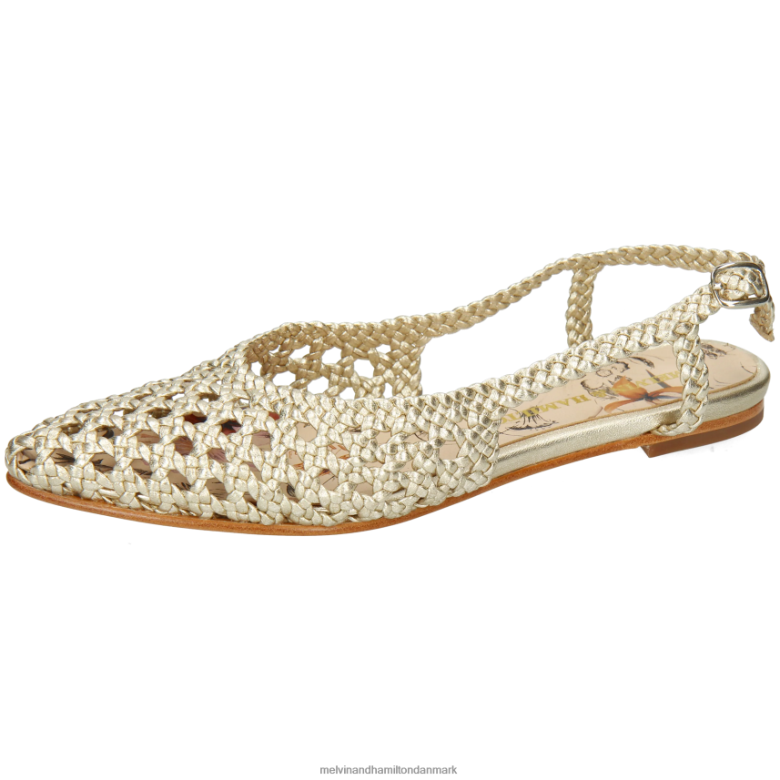 Kvinder Melvin & Hamilton alexa 27 guld sandaler A28X661893