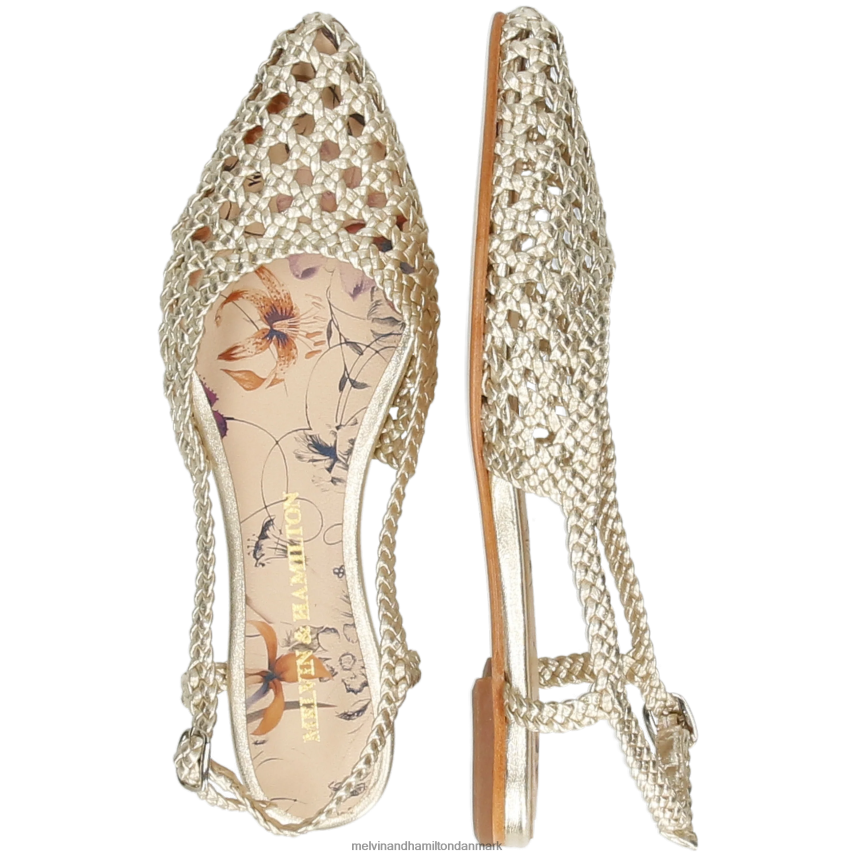 Kvinder Melvin & Hamilton alexa 27 guld sandaler A28X661893