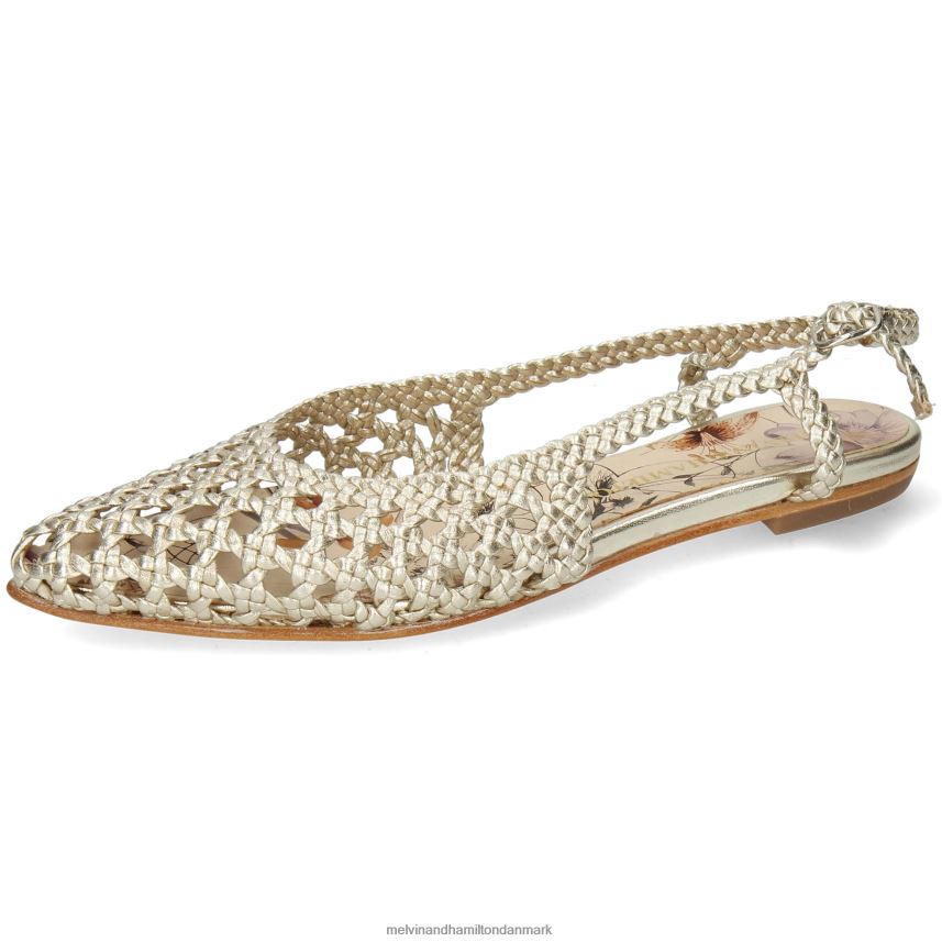 Kvinder Melvin & Hamilton alexa 27 guld sandaler A28X661942