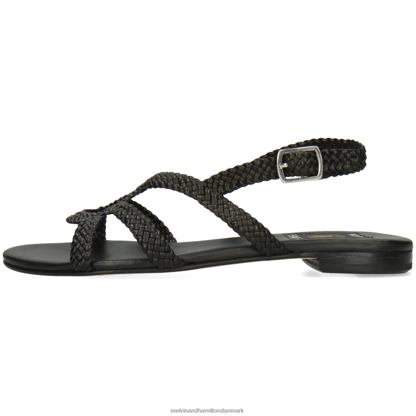 Kvinder Melvin & Hamilton hanna 86 sort sandaler A28X661946
