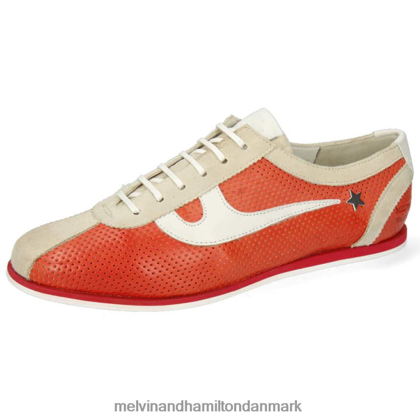 Kvinder Melvin & Hamilton perle 1 rød sneakers A28X661871