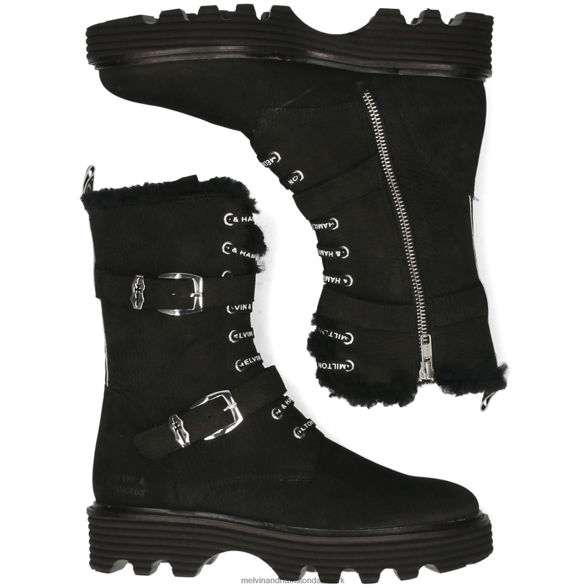 Kvinder Melvin & Hamilton leonie 15 sort støvler A28X661259