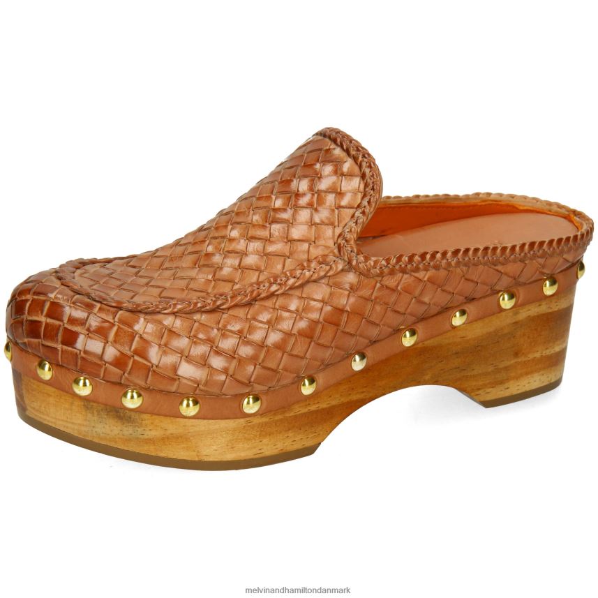 Kvinder Melvin & Hamilton flora 13 Brun træsko A28X661993