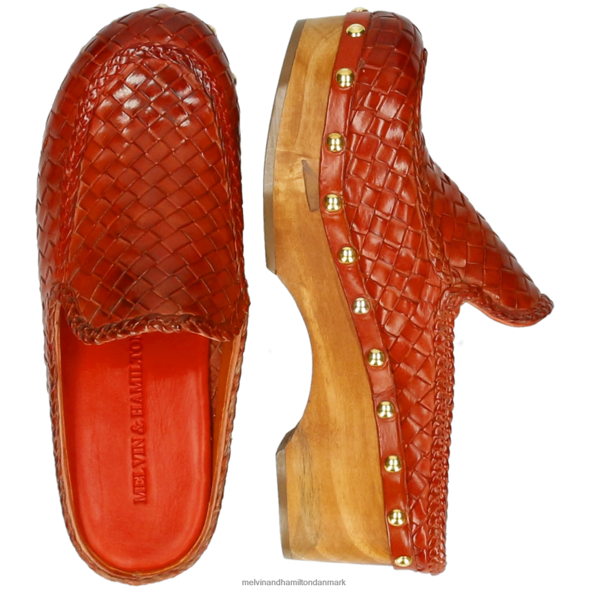 Kvinder Melvin & Hamilton flora 13 rød træsko A28X661991