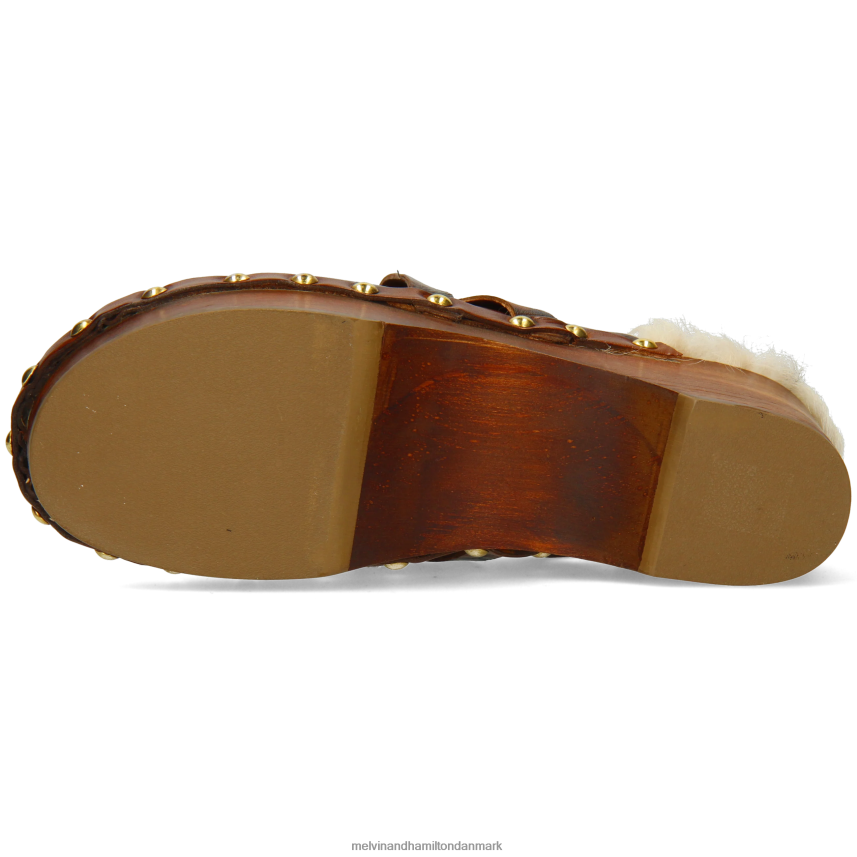 Kvinder Melvin & Hamilton flora 1 Brun træsko A28X661990