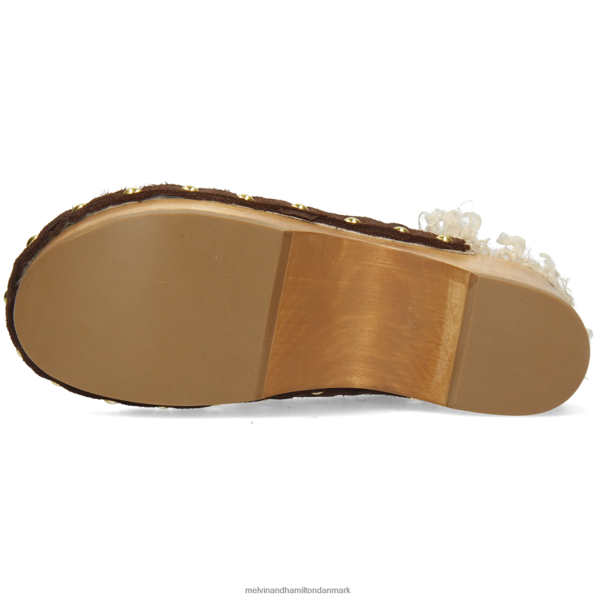 Kvinder Melvin & Hamilton flora 1 Brun træsko A28X661992