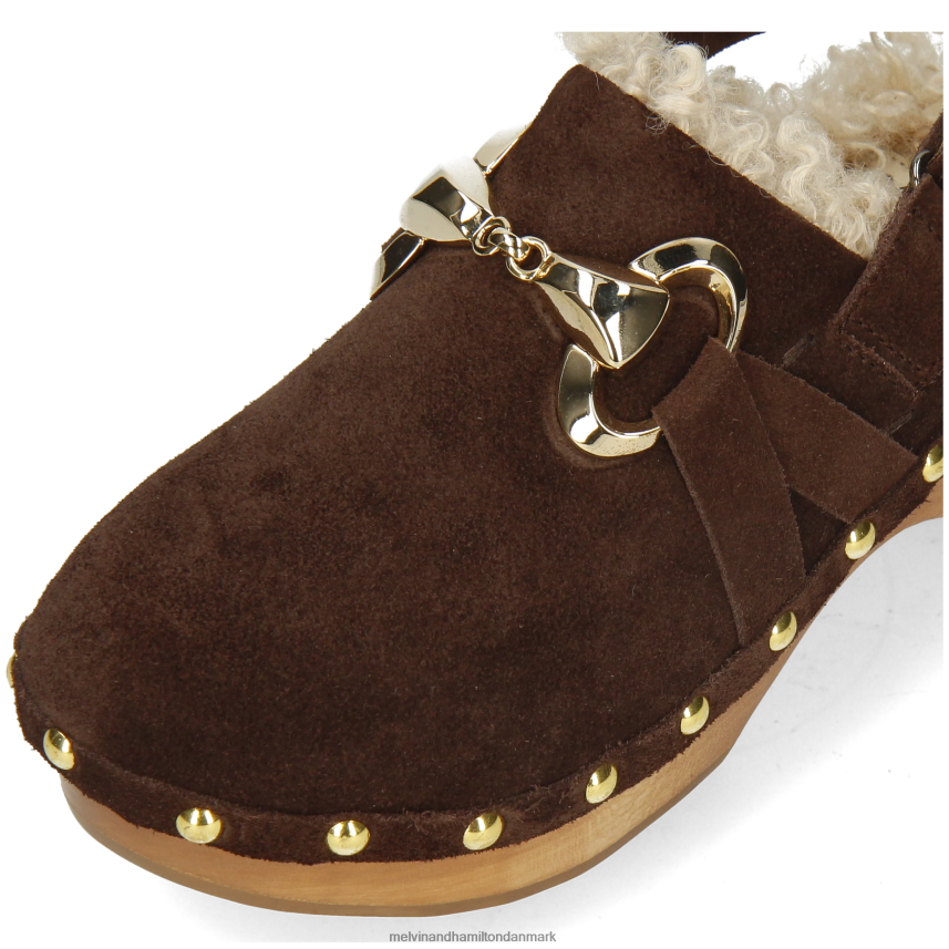 Kvinder Melvin & Hamilton flora 1 Brun træsko A28X661992