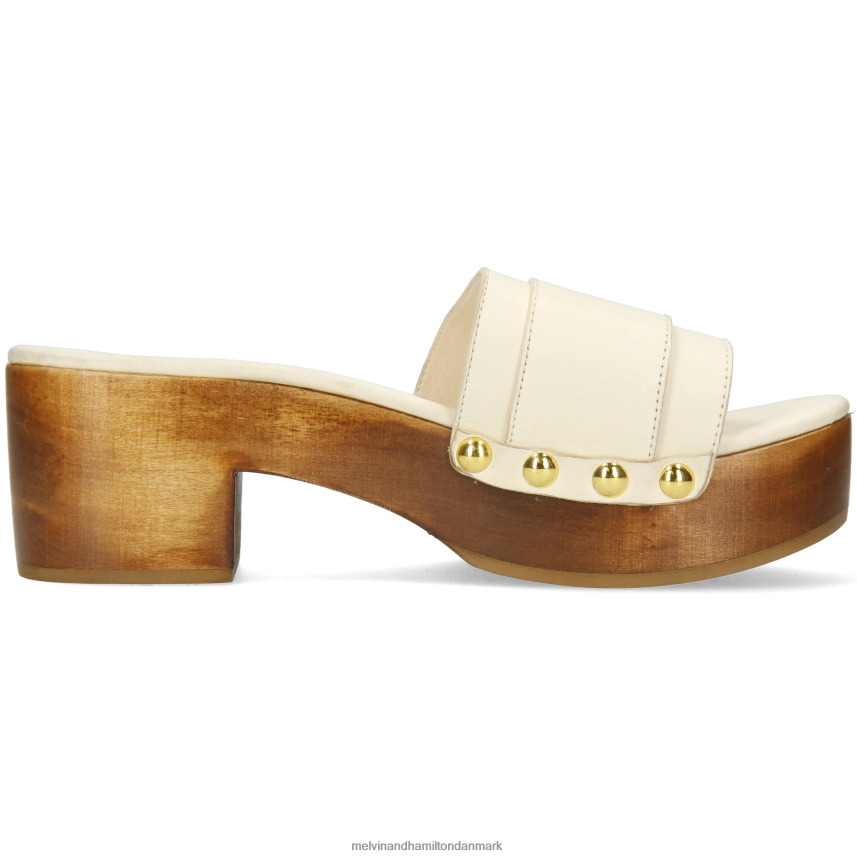 Kvinder Melvin & Hamilton layla 1 beige træsko A28X661988