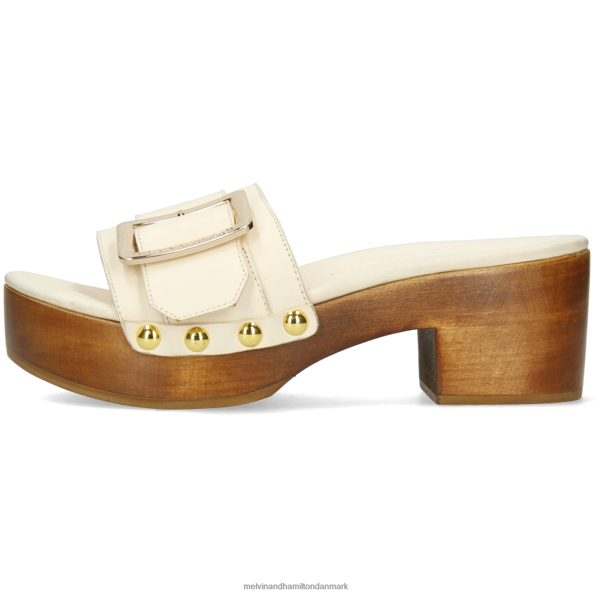 Kvinder Melvin & Hamilton layla 1 beige træsko A28X661988