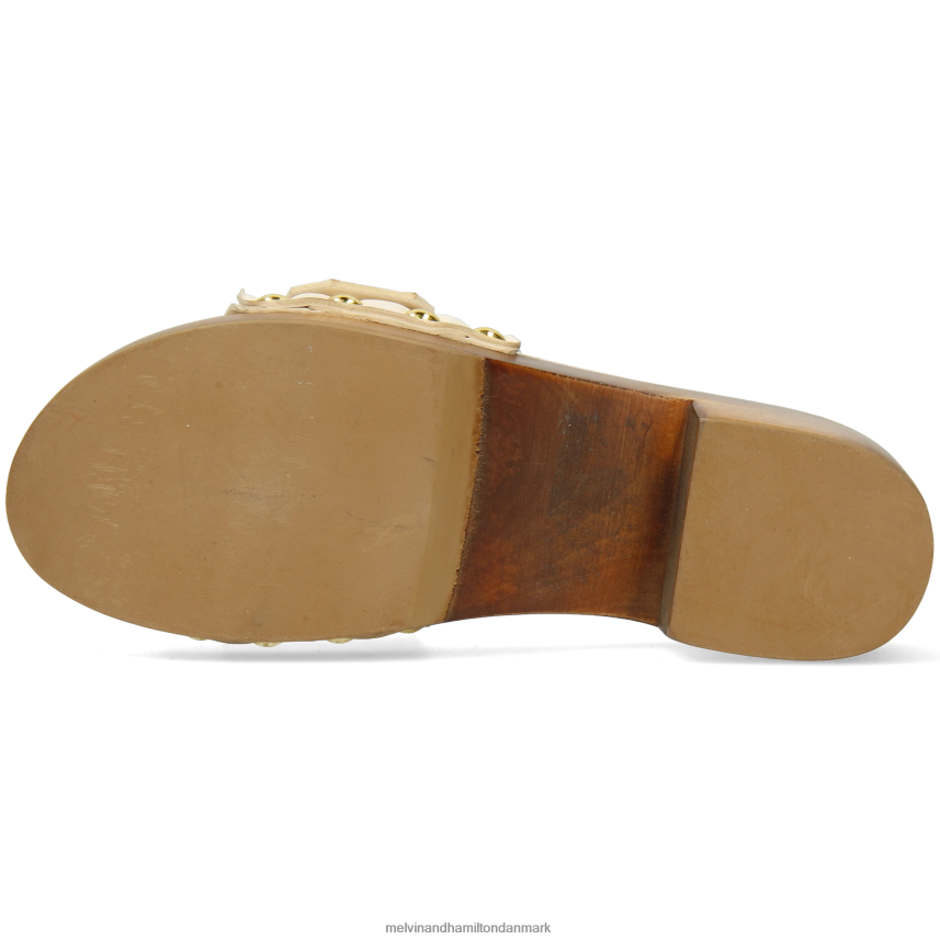 Kvinder Melvin & Hamilton layla 1 beige træsko A28X661988