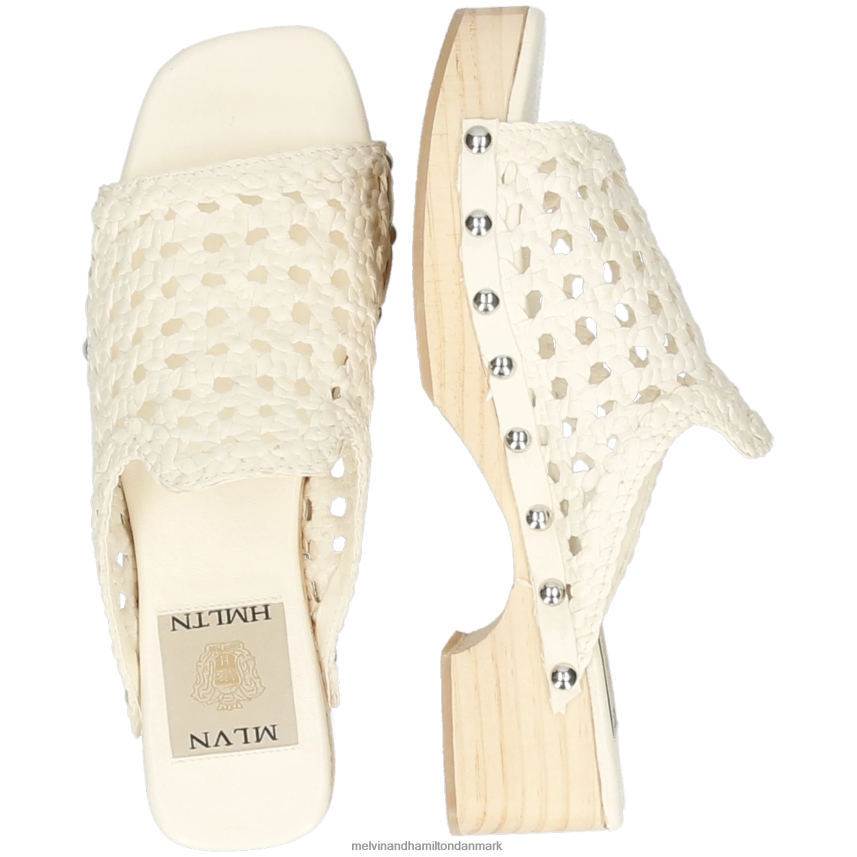 Kvinder Melvin & Hamilton maria 1 hvid træsko A28X661983