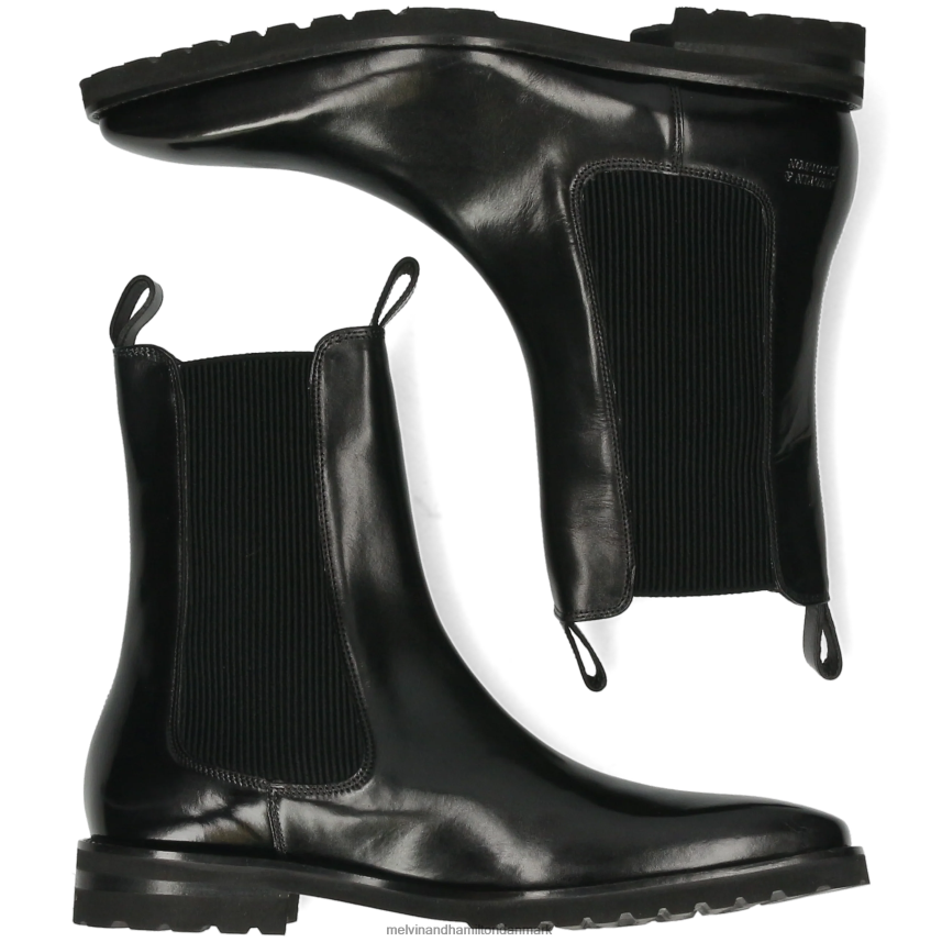 Mænd Melvin & Hamilton Clark 49 sort ankelstøvler A28X6656