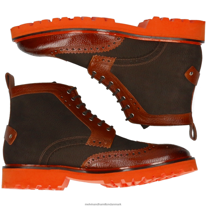 Mænd Melvin & Hamilton Mattæus 48 Brun ankelstøvler A28X6697